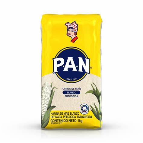 Harina Pan Maiz Blanco 1kg 2 Unds