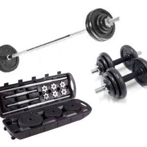 Set De Mancuernas 50kg Juego Dumbells Barras Discos Gimnasio